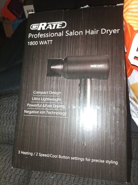 Source Unknown Black Professional Salon Hair Dryer 1800W